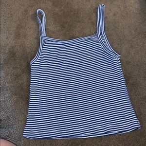 blue & white stripped brandy melville tank